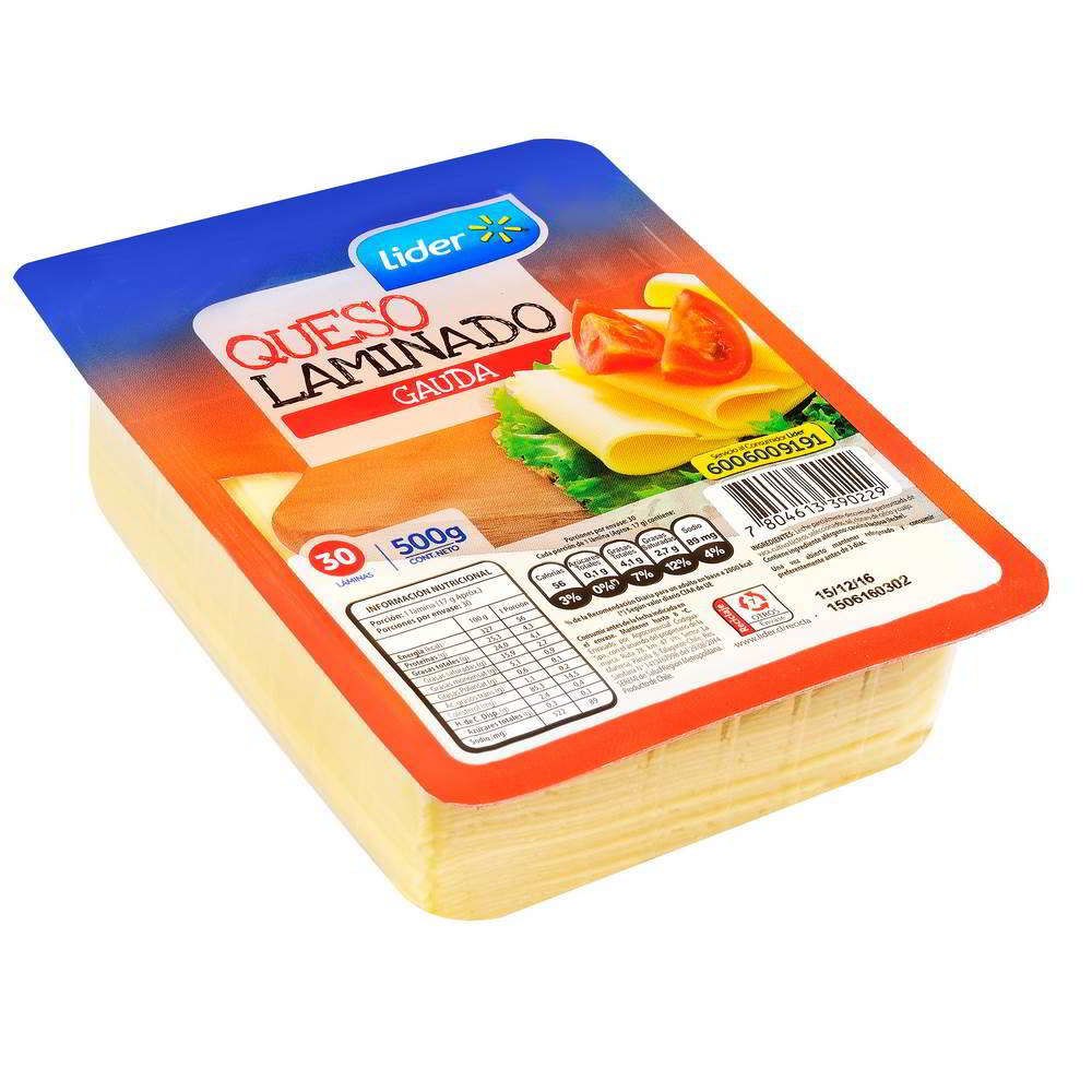 Queso Gauda Laminado Lider Rappi