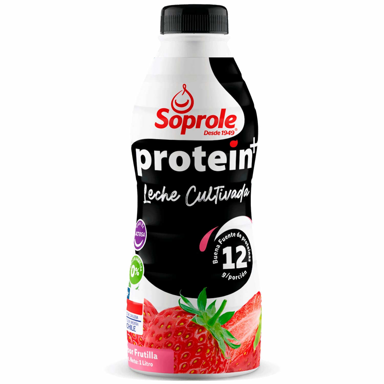 Soprole Leche Cultivada Protein Sabor A Frutilla Desde