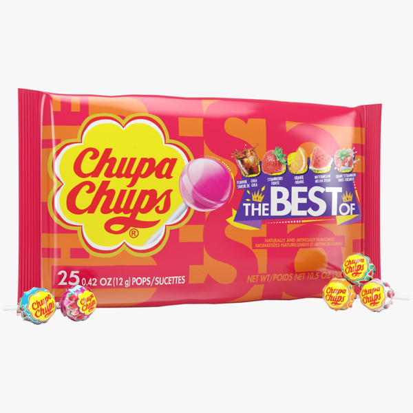 Chupa Chups chupetines sabor a fresa Fresa Nata cola y limón Rappi