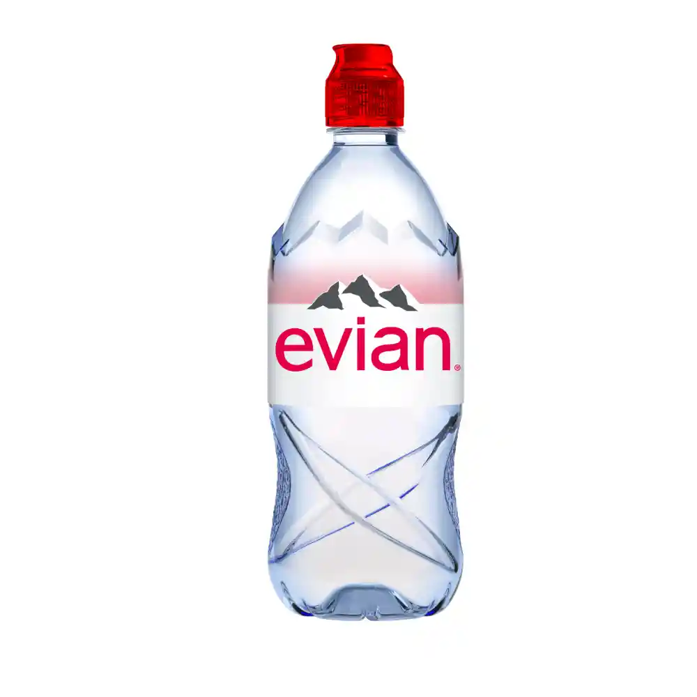 Agua Mineral Natural Sin Gas Evian Squeeze 750ml