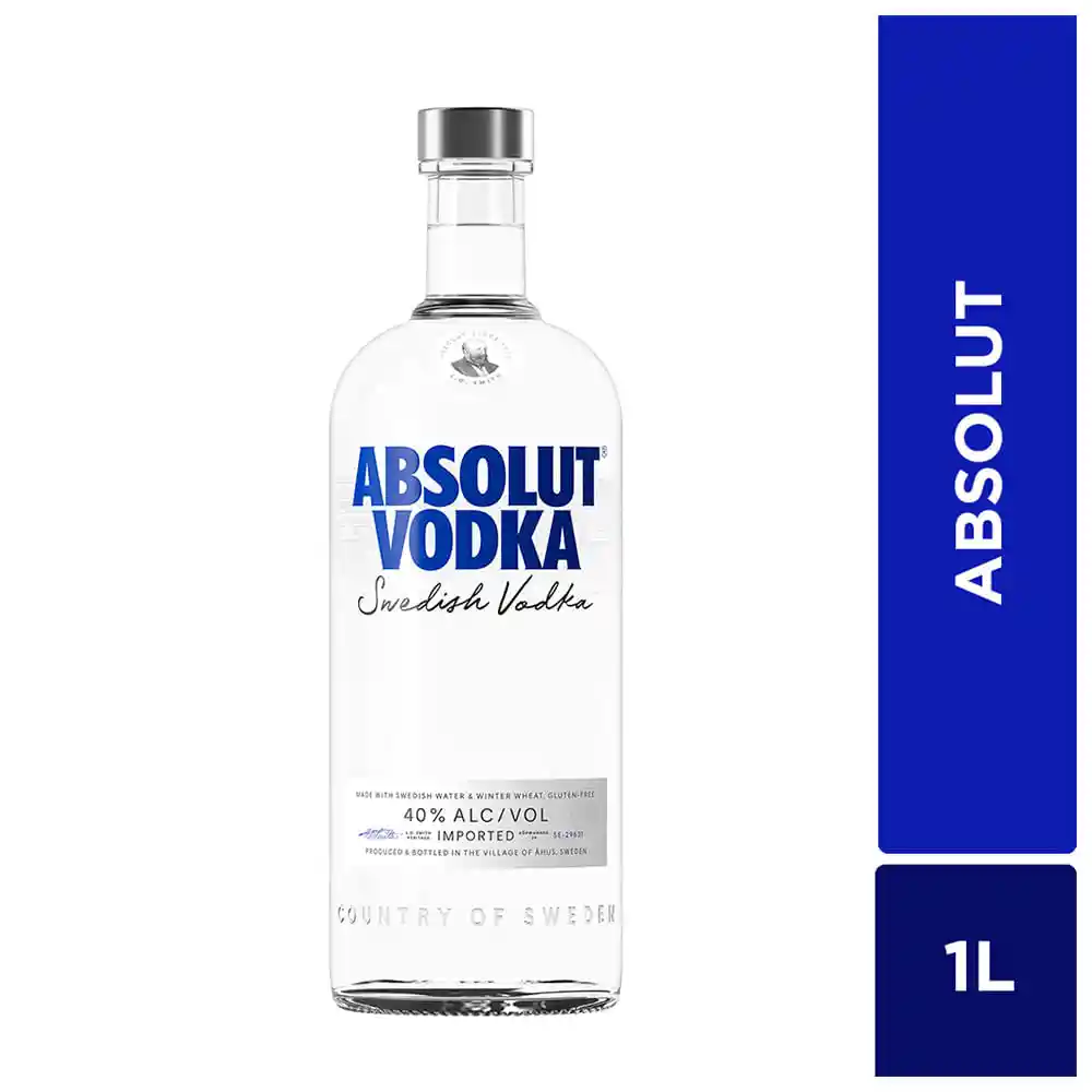 Absolut Vodka Original 40% 1000ml
