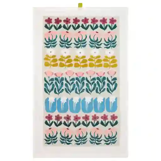 Paño Cocina de Algodón Velour Estampado Flor Casaideas