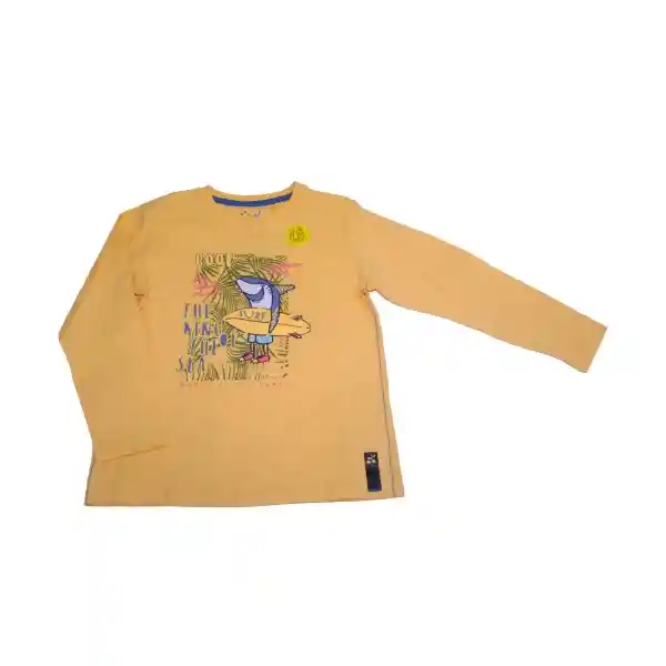 Polera Niño Amarillo Pillin 8 a