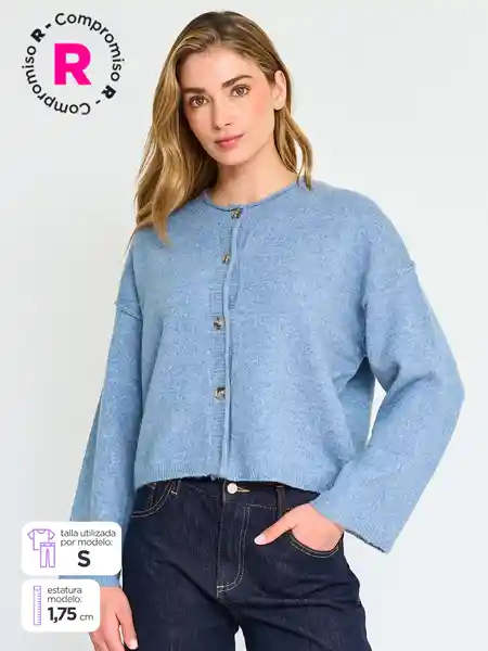 Index Suéter Card Carmín Color Celeste S S25