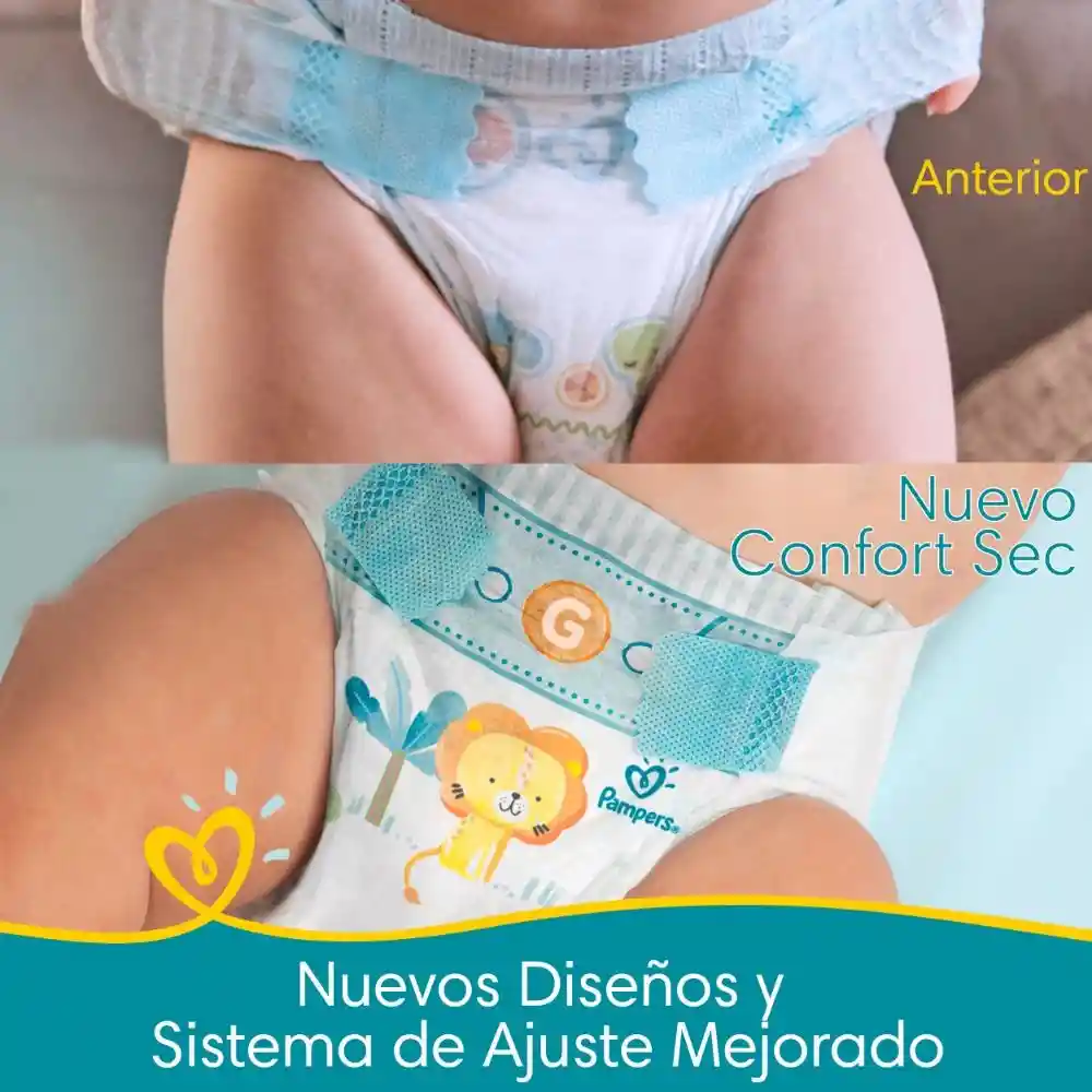 Pampers Pañales Desechables Confort Sec Talla M 
