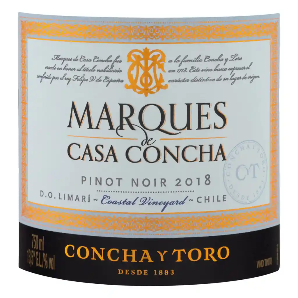 Marqués De Casa Concha Pinot Noir 2016 Botella