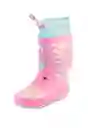 Botas de Agua Andante Niña Rosado 25 867 Ficcus