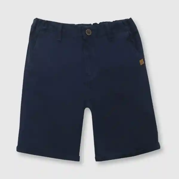 Bermuda Gabardina de Niño Navy Talla 6A Colloky