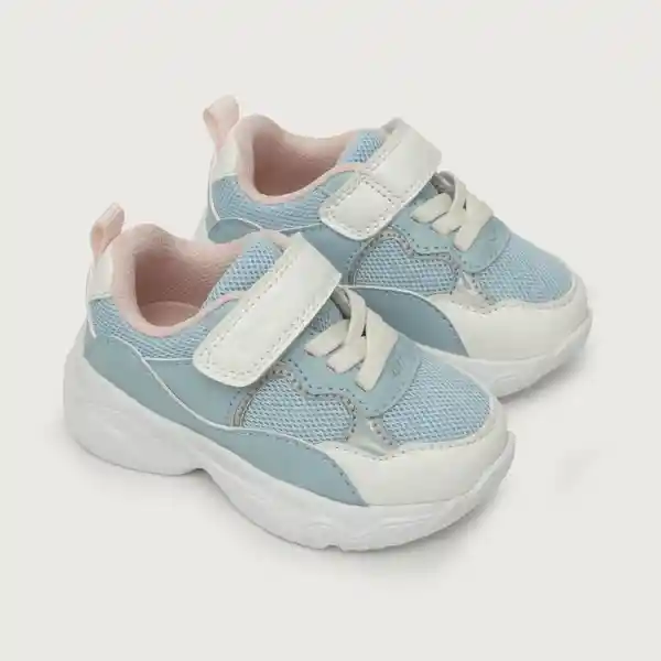 Zapatillas Urbana Chunky de Niña Celeste Talla 21 Opaline