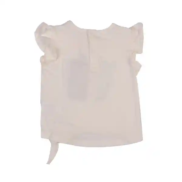 Polera Bebe Niña Blanco Pillin 6 M