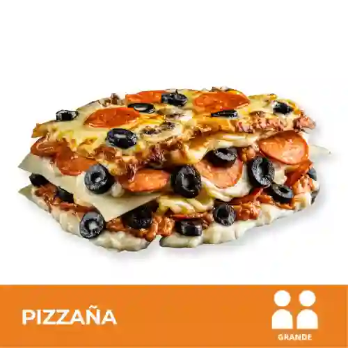 Pizzaña Grande + Pancitos de Ajo