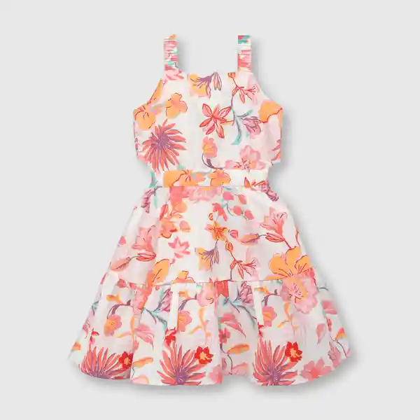 Vestido Flores de Niña Crema Talla 10A Colloky