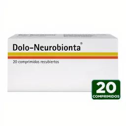 Dolo Neurobionta Analgésico-Antiinflamatorio (20 mg/50 mg/50 mg/50 mg) Comprimidos Recubiertos