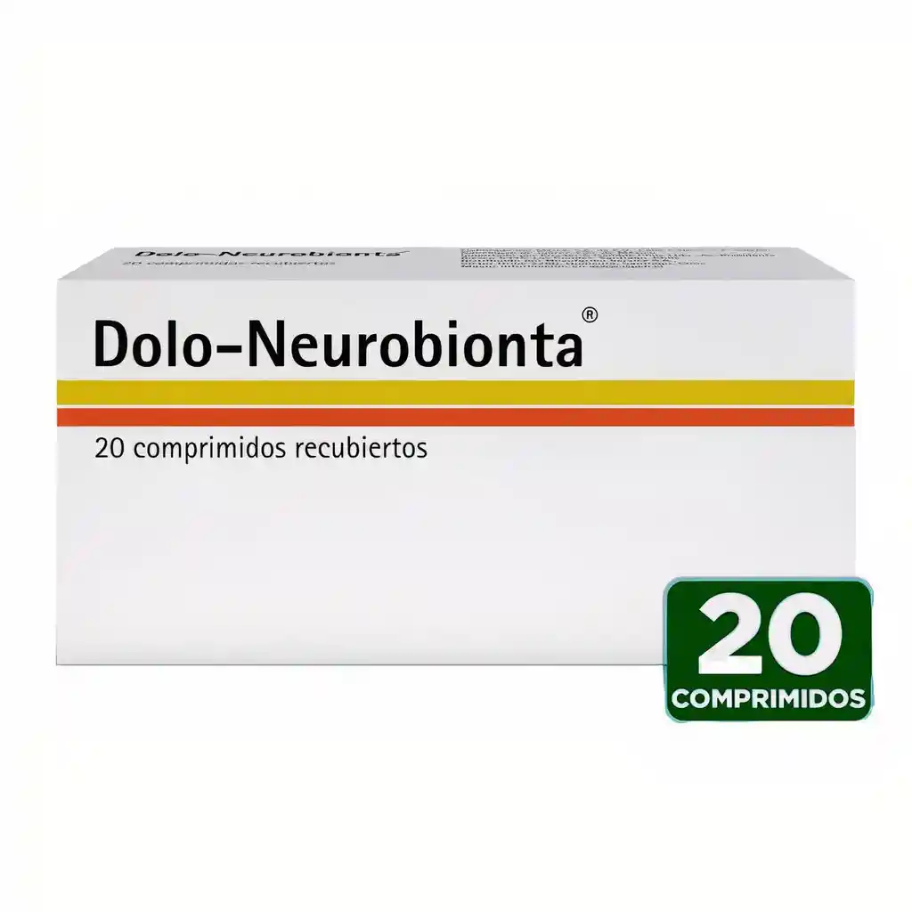 Dolo Neurobionta Analgésico-Antiinflamatorio (20 mg/50 mg/50 mg/50 mg) Comprimidos Recubiertos