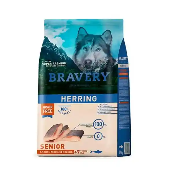 Bravery Alimento Perro Herring Senior Large And Medium