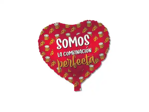 Globo Foil Corazón Combinación Perfecta