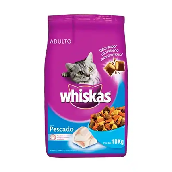 Whiskas Alimento Para Gato Adulto Sabor Pescado