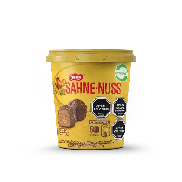 Sahne-Nuss Helado de Leche Sabor a Chocolate