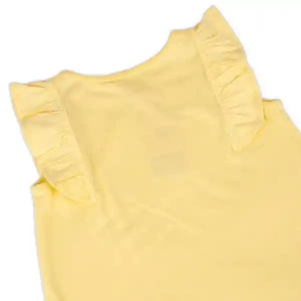 Polera Manga Corta Niña Amarillo Talla 12 A Pillín