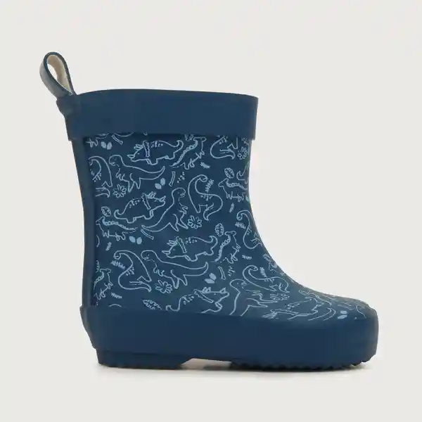 Botas de Agua Estampado de Niño Azul Talla 28 Opaline