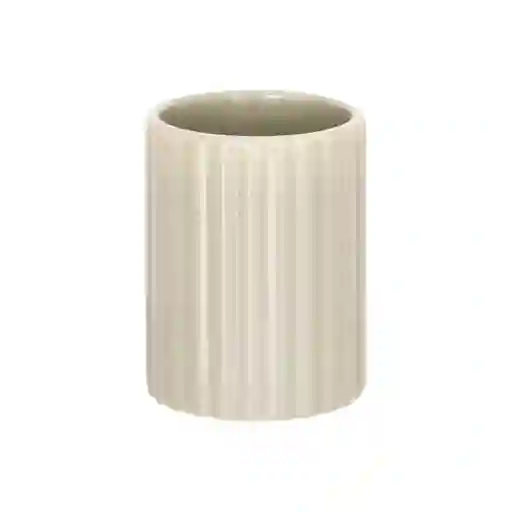 Vaso de Cerámica Para Baño Beige Casaideas