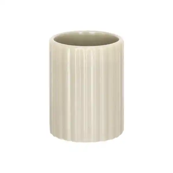 Vaso de Cerámica Para Baño Beige Casaideas
