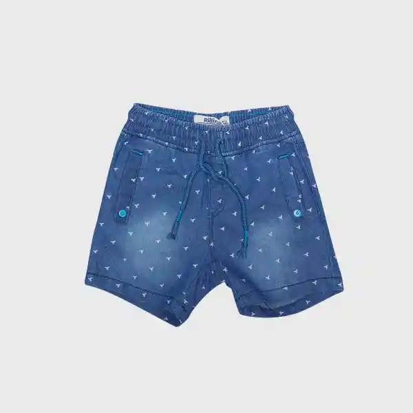 Bermuda Bebé Niño Denim Pillin 18 M