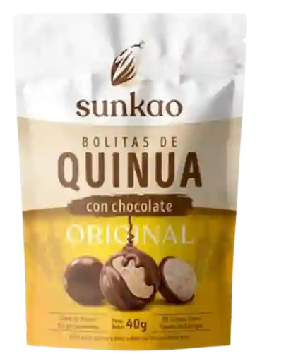 Sunkao Snack Bolita de Quinoa Con Chocolate de Leche