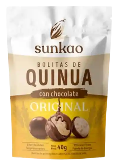 Sunkao Snack Bolita de Quinoa Con Chocolate de Leche