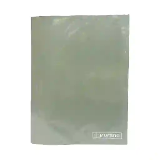 Murano Carpeta Plastificada Con Gusano Gris