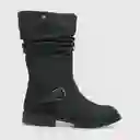 Botas Para Niña Color Negra Talla 30 Colloky