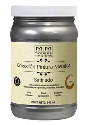 Modern Masters Pintura Base Agua Metálica Satinada Cromo