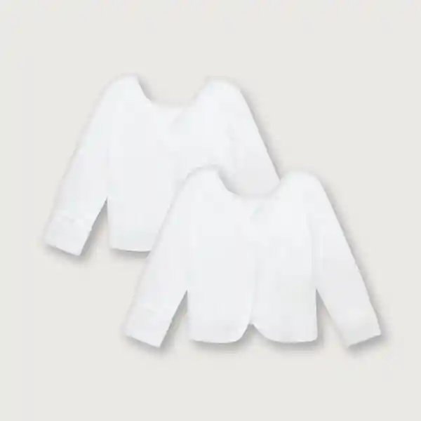 Pack Camiseta Guante de Niño Blanco Talla RN Opaline