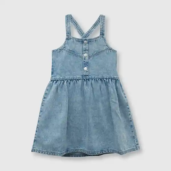 Vestido Mezclilla de Niña Light Blue Talla 6A Colloky