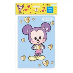 Proarte Libreta Folia Dorada Mickey Minnie