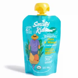 Smiley Kids Colado de Fruta Esencial Sabor a Pera y Mango Orgánico