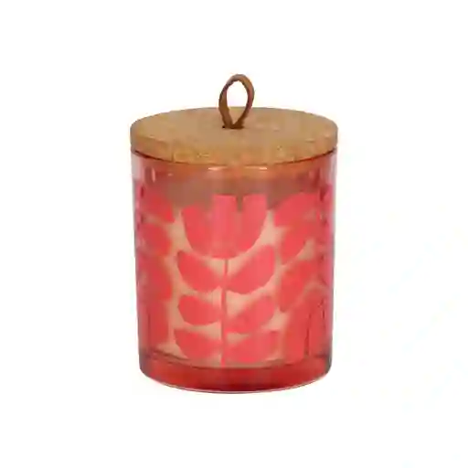 Vela de Vidrio y Tapa de Corcho Berries Casaideas