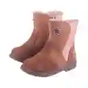 Botas Bebé Niña Café Talla 21 Pillin