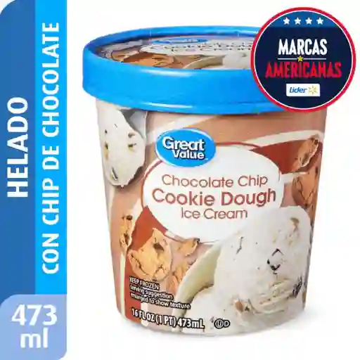 Great Value Helado Chocolate Chip Cookie