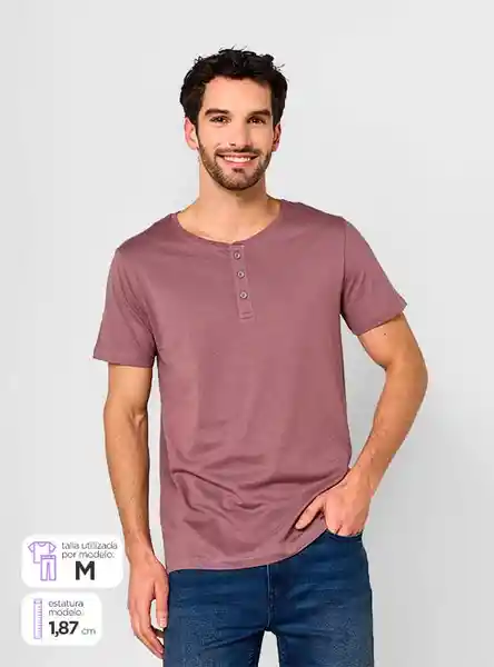 Index Camiseta Manga Corta Henny Morado XL Ss24