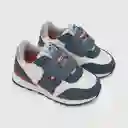 Zapatillas Para Niño Velcro Jogger Prepi Azul Talla 22 Colloky