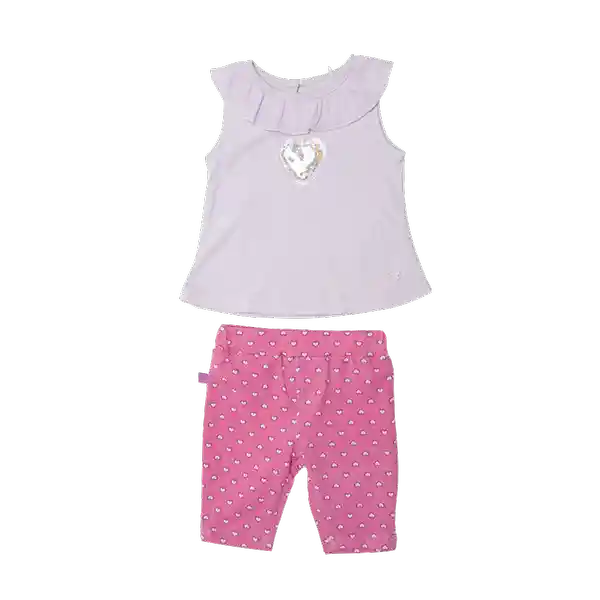 Conjunto Bebé Niña Lila Pillin 6 M