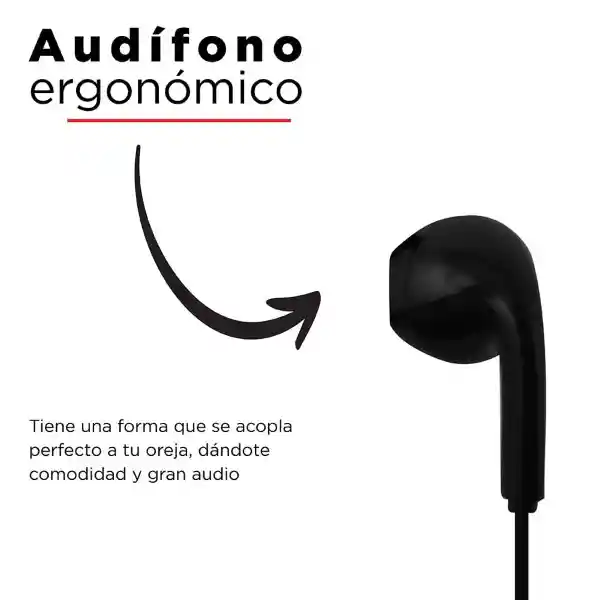 Miniso Audífonos de Cable Negro Mod Hf 230