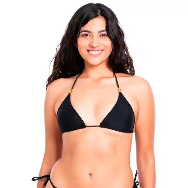 Bikini Estilo Triángulo Clásico Negro Talla XL Samia