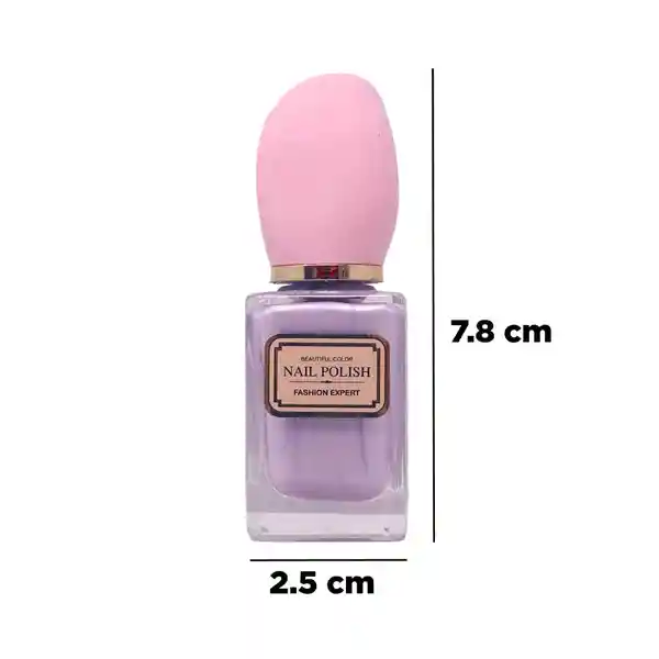 Esmalte Para Uñas Morado Oscuro 2.8 2.8 8 cm Miniso