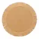 Individual Redondo de Papel Con Flecos Diámetro 38 cm Casaideas