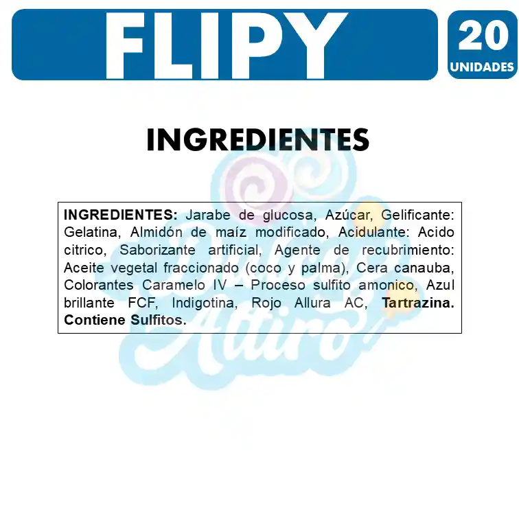 Flipy Gomas de Gelatina Forma de Delfín