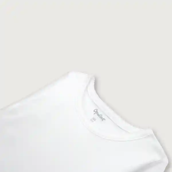 Pack de Camisetas de Niña Color Blanco Talla 4 A Opaline