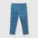 Jegging Elasticada de Bebé Niña Light Denim Talla 6/9M Colloky