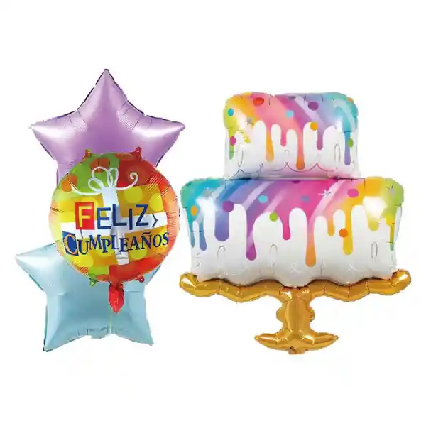 Set Globos Deco Torta